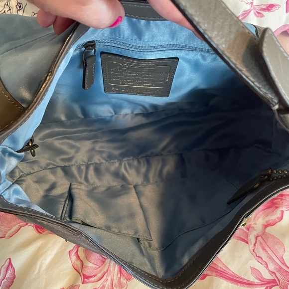 Coach Leather Shoulder bag - Gray - Picture 3 of 13